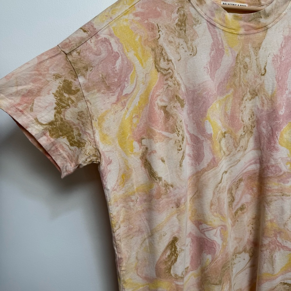 Electric & Rose Anthropologie Billy Gravity Tie Dye T-Shirt Dress Large - Picture 5 of 13